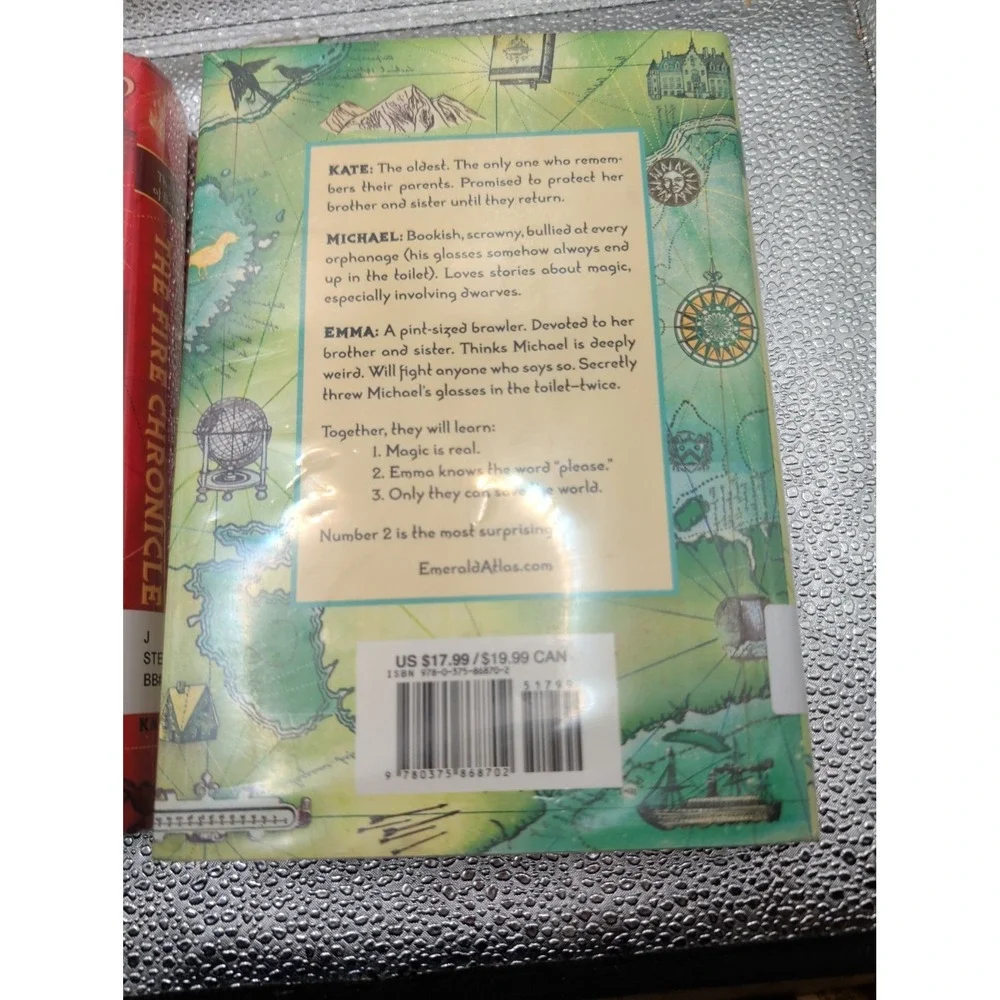 LOT 2 THE BOOKS OF BEGINNING:1 EMERALD ATLAS; 2 FIRE CHRONICLE BY JOHN STEPHENS